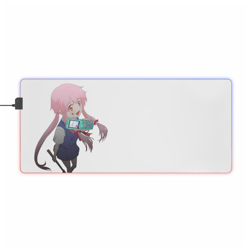 Mirai Nikki Yuno Gasai RGB LED Mouse Pad (Desk Mat)