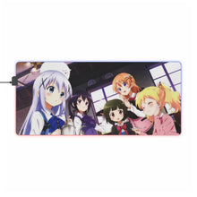Load image into Gallery viewer, Is The Order A Rabbit? RGB LED Mouse Pad (Desk Mat)
