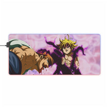 Load image into Gallery viewer, Meliodas vs Escanor RGB LED Mouse Pad (Desk Mat)
