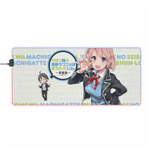 Load image into Gallery viewer, My Teen Romantic Comedy SNAFU Hachiman Hikigaya, Yui Yuigahama RGB LED Mouse Pad (Desk Mat)
