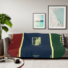 Load image into Gallery viewer, Anime Attack On Titan Sherpa Blanket
