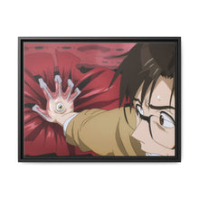 Load image into Gallery viewer, Shinichi stopping a car with Migi Canvas Framed Art Print
