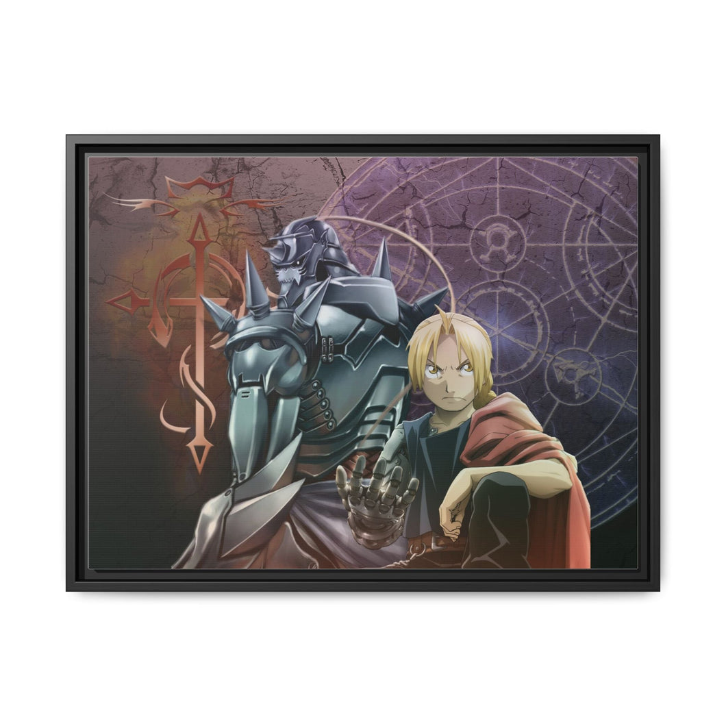 Fullmetal Alchemist-Edward & Alphonse Canvas Framed Art Print