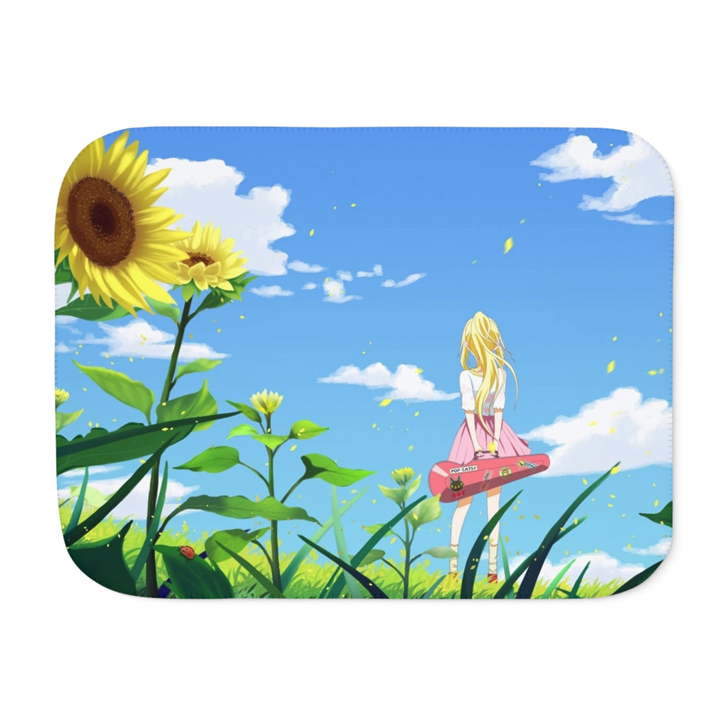 Anime Your Lie in April Sherpa Blanket