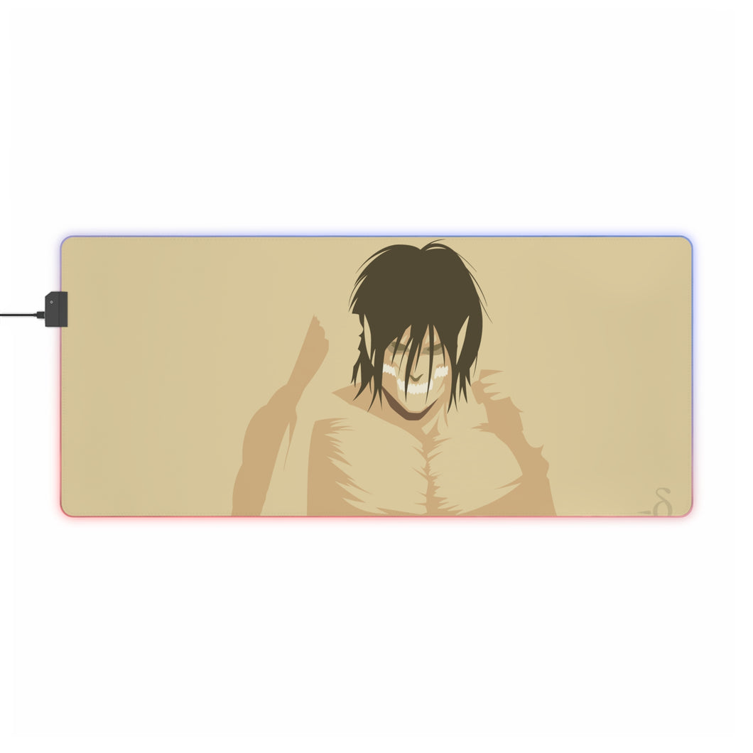 Eren Yeager (Titan) RGB LED Mouse Pad (Desk Mat)