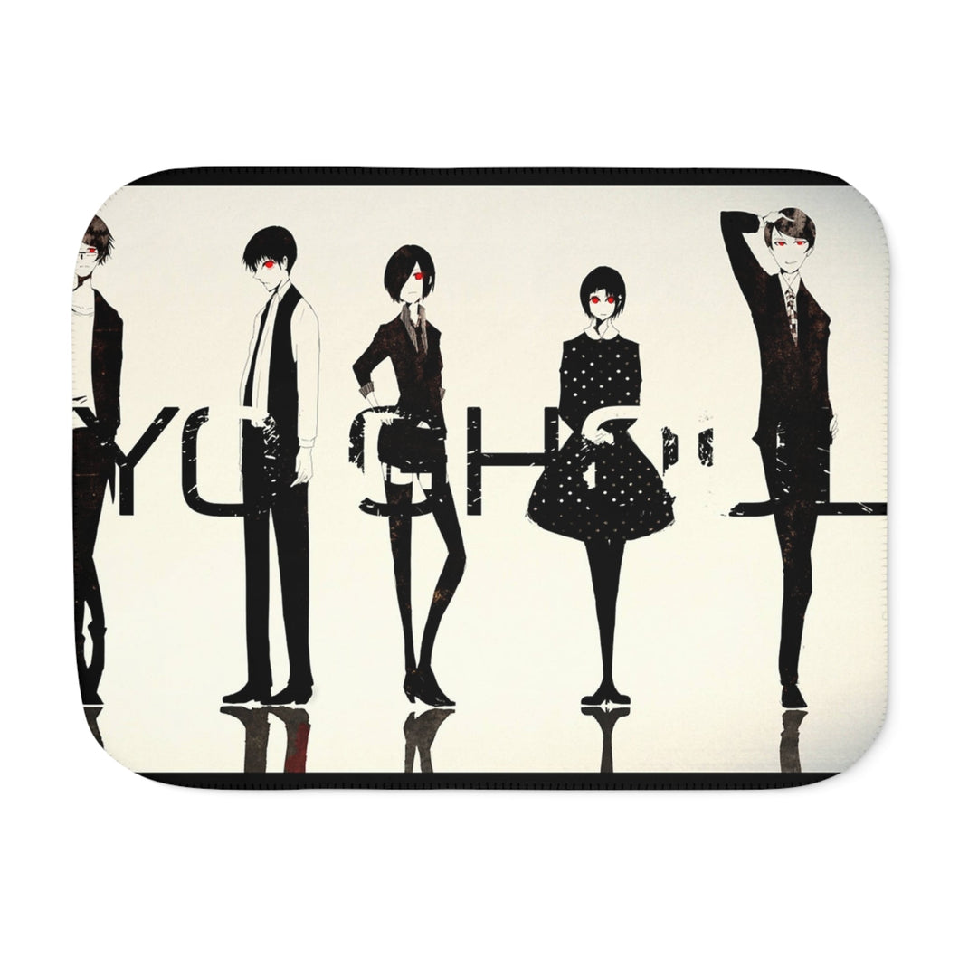 Tokyo Ghoul Ken Kaneki, Touka Kirishima, Rize Kamishiro Sherpa Blanket