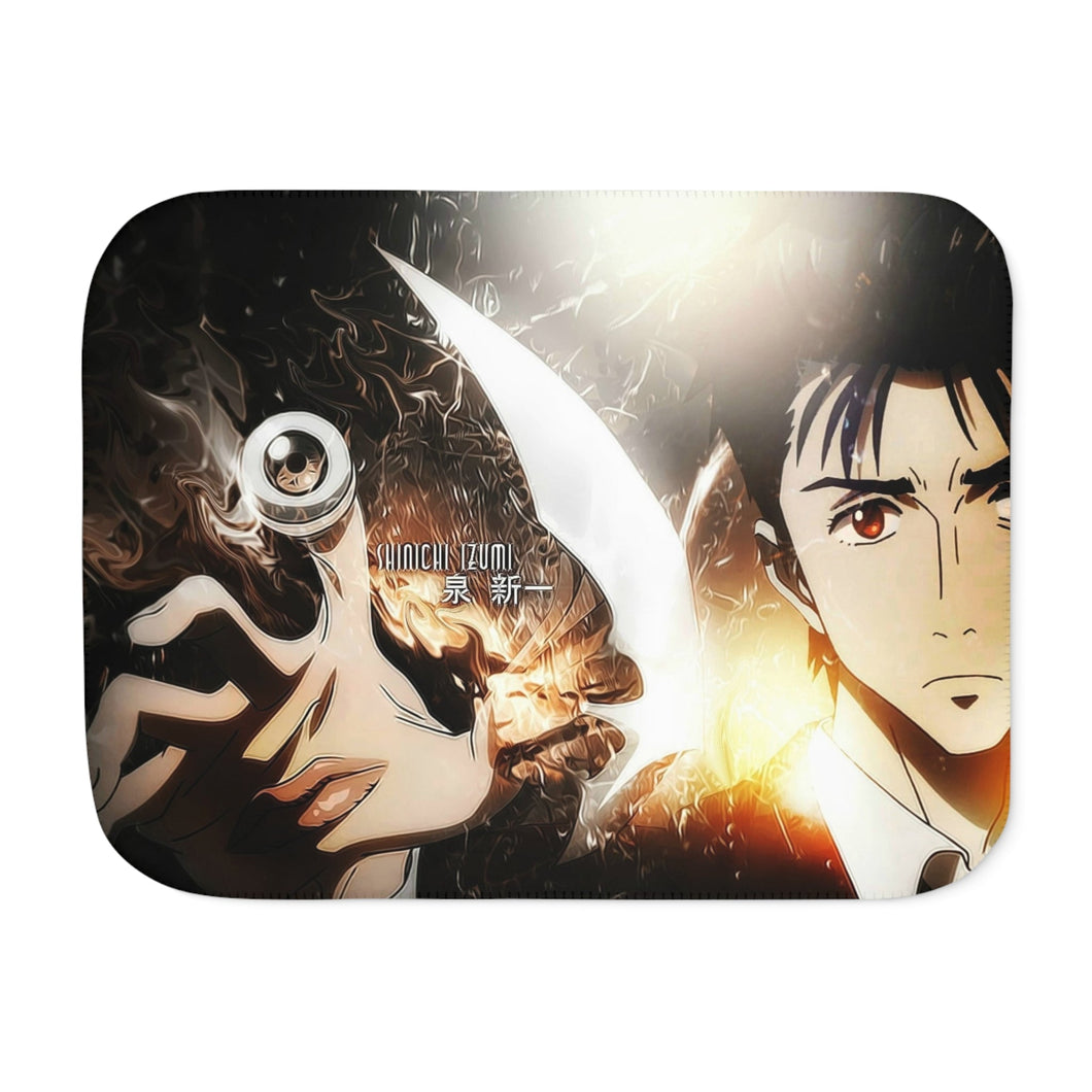 Shinichi Izumi And Migi Sherpa Blanket