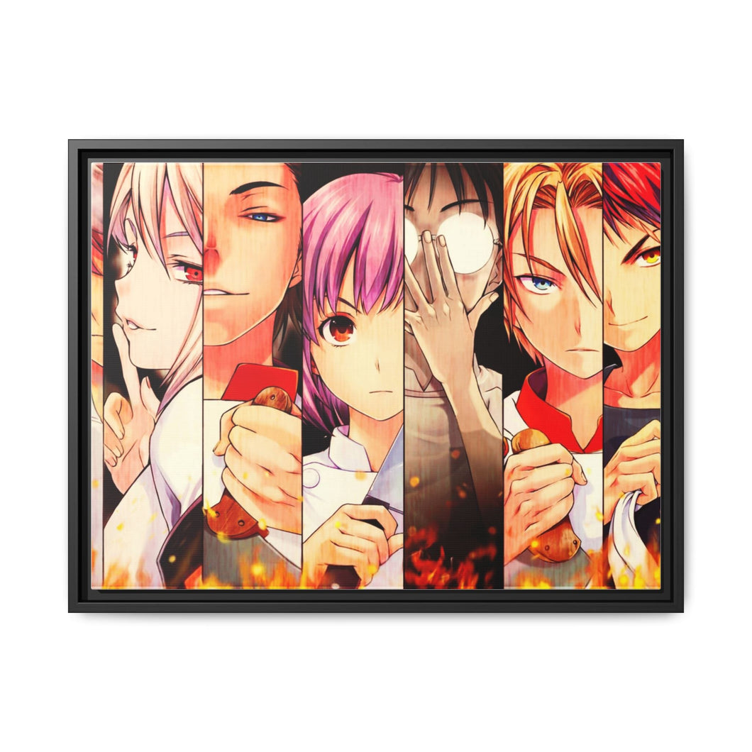 Anime Food Wars: Shokugeki no Soma Canvas Framed Art Print