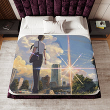 Load image into Gallery viewer, Taki and Mitsuha (Your Name) Sherpa Blanket
