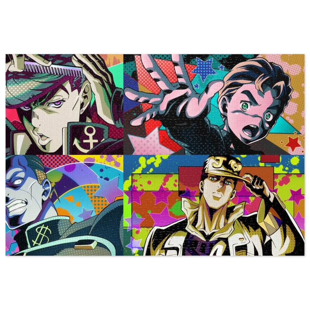 Jotaro Kujo Josuke Higashikata and Okuyasu Nijimura Jigsaw Puzzle