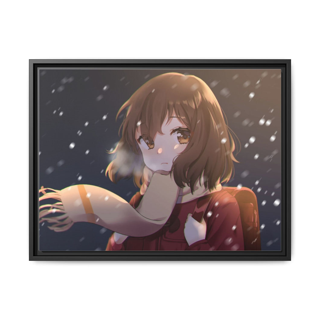 Anime ERASED Canvas Framed Art Print