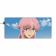Charger l&#39;image dans la galerie, Tapis de souris LED RVB Mirai Nikki Yuno Gasai (tapis de bureau)
