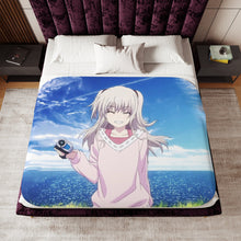 Load image into Gallery viewer, Nao Tomori smiling Sherpa Blanket

