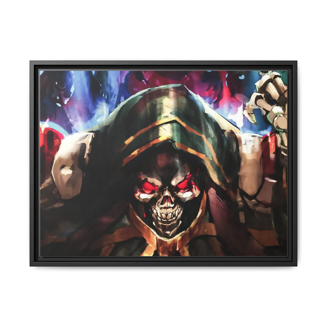 Ainz Ooal Gown Canvas Framed Art Print