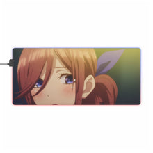 Load image into Gallery viewer, Miku Nakano RGB LED Mouse Pad (Desk Mat)

