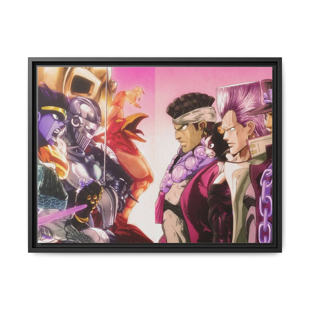 Anime Jojo's Bizarre Adventure Canvas Framed Art Print