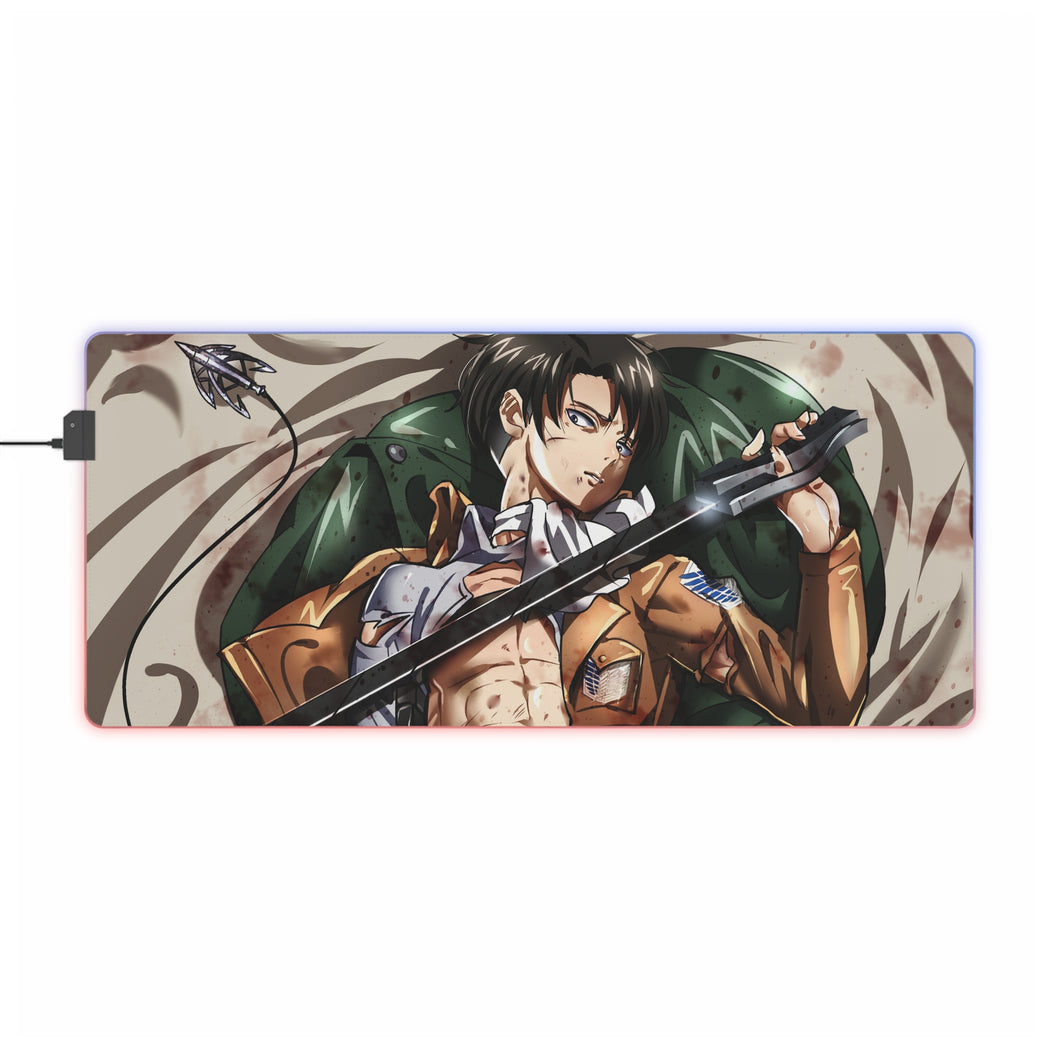 Anime Attack On Titan RGB LED Mouse Pad (Desk Mat)