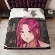 Load image into Gallery viewer, Anime Highschool Of The Dead Sherpa Blanket
