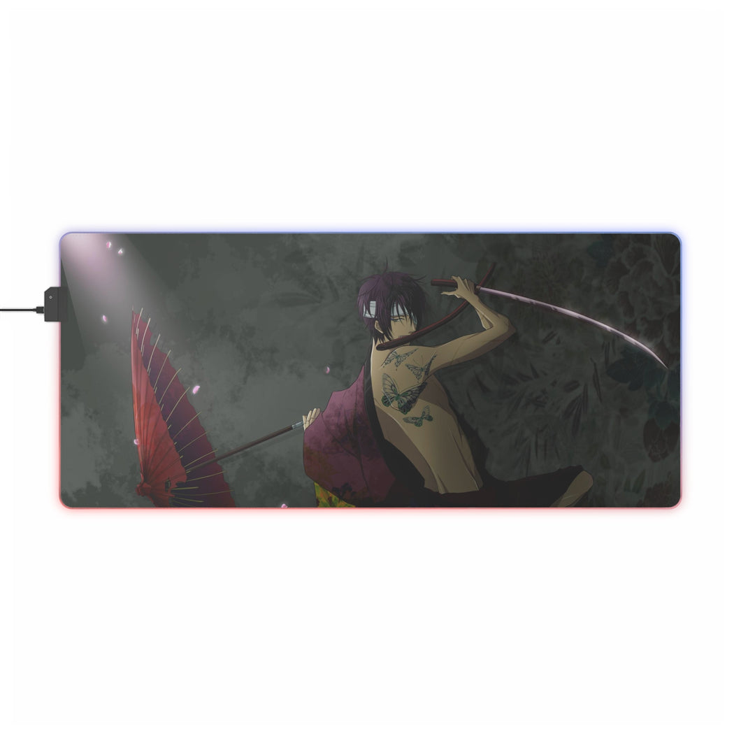 Gintama Shinsuke Takasugi RGB LED Mouse Pad (Desk Mat)