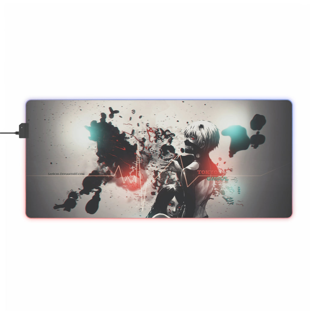 Tokyo Ghoul Ken Kaneki RGB LED Mouse Pad (Desk Mat)