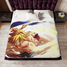 Load image into Gallery viewer, Meliodas Revenge Counter Full Power Sherpa Blanket
