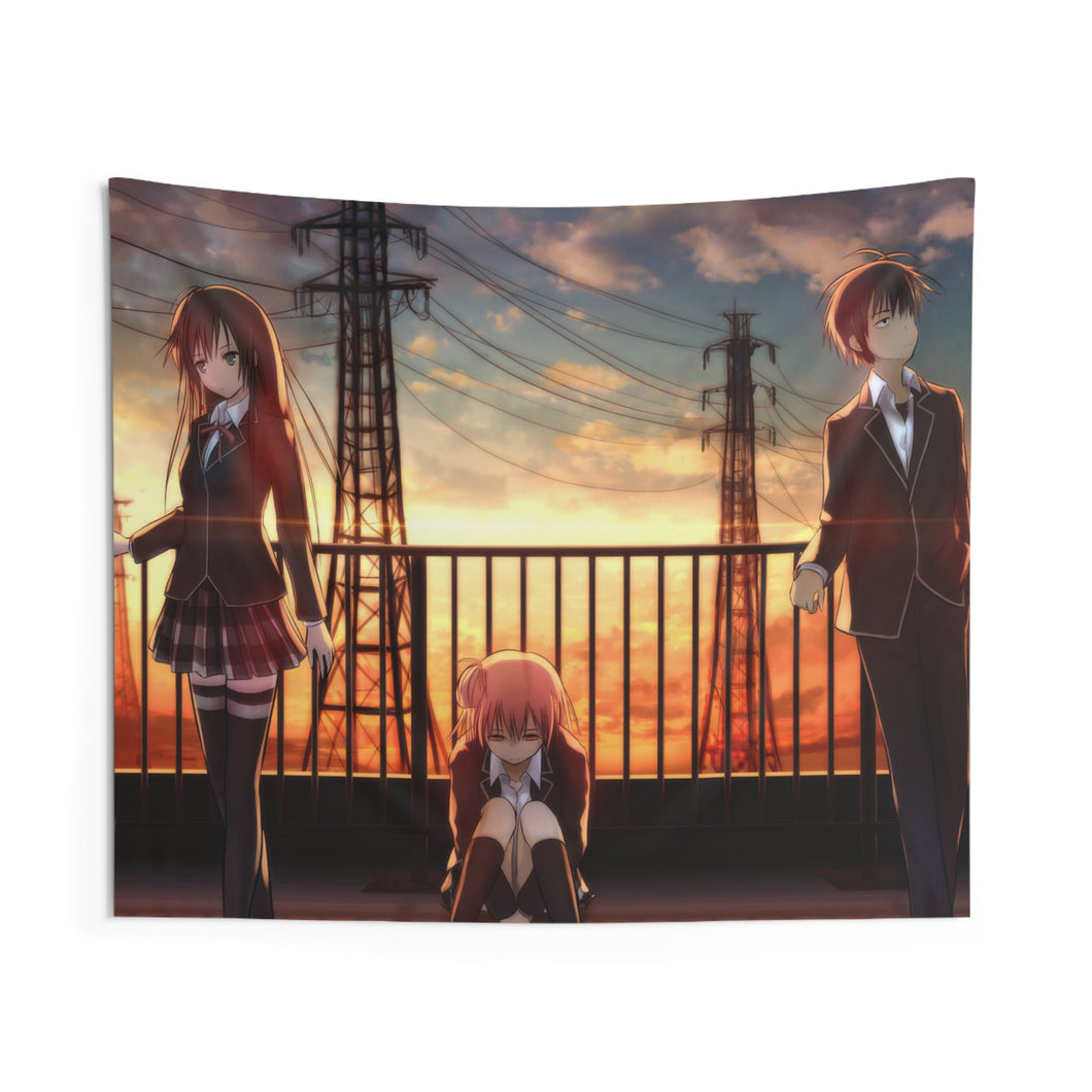 My Teen Romantic Comedy SNAFU Hachiman Hikigaya, Yukino Yukinoshita, Yui Yuigahama Indoor Wall Tapestry