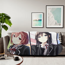 Load image into Gallery viewer, My Teen Romantic Comedy SNAFU Hachiman Hikigaya, Yukino Yukinoshita, Yui Yuigahama Sherpa Blanket
