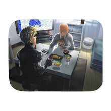 Load image into Gallery viewer, Saitama and Genos Sherpa Blanket
