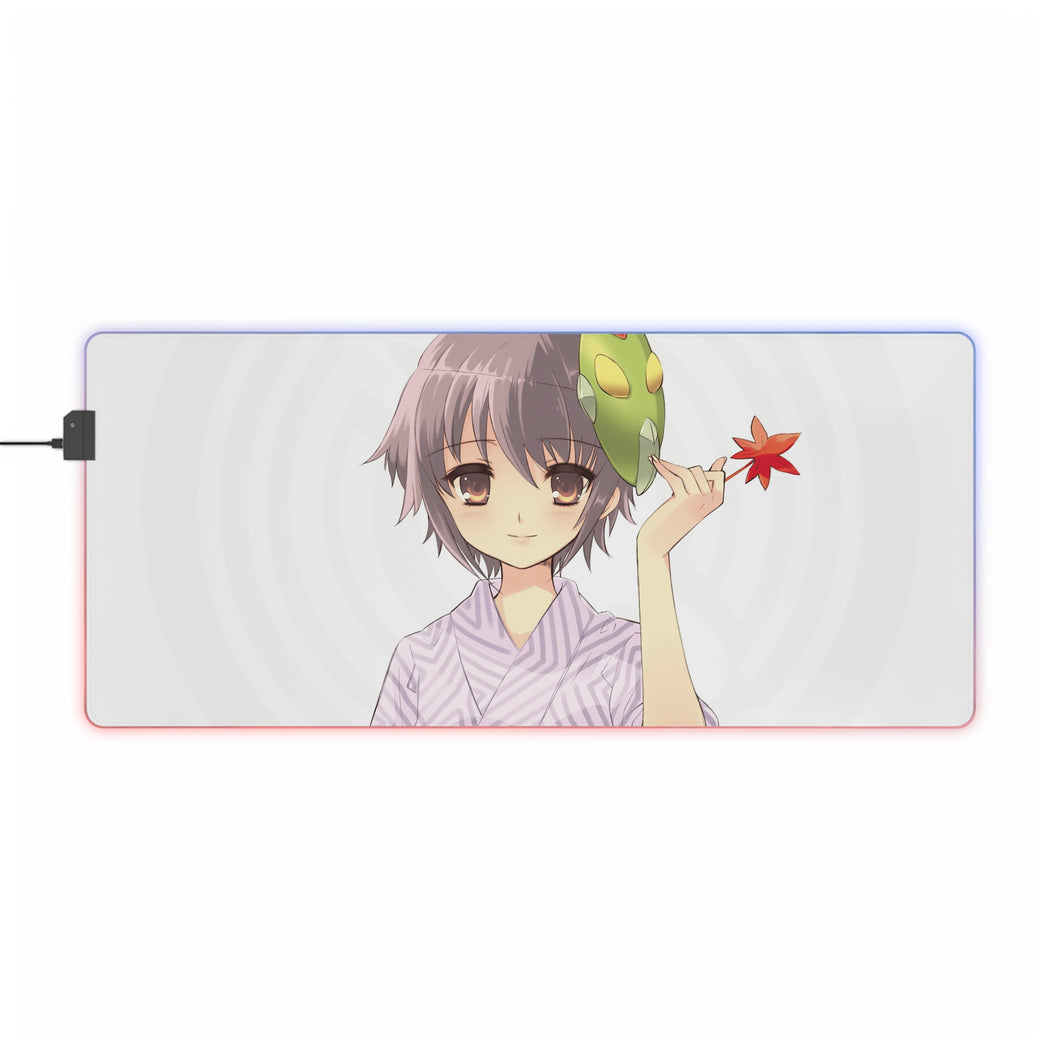 The Melancholy Of Haruhi Suzumiya RGB LED Mouse Pad (Desk Mat)