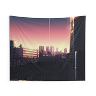 Anime City Indoor Wall Tapestry