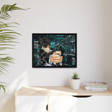 Load image into Gallery viewer, Shinya Kogami With his Dominator Canvas Framed Art Print
