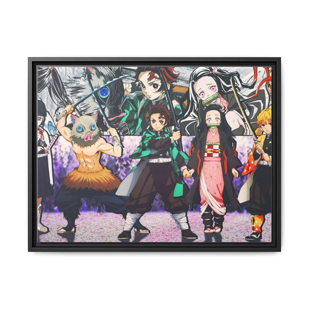 Anime Demon Slayer: Kimetsu no Yaiba Canvas Framed Art Print