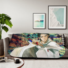 Load image into Gallery viewer, Okabe Rintarou Sherpa Blanket
