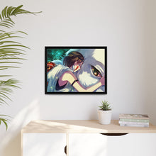 Load image into Gallery viewer, Anime Princess Mononoker Canvas Framed Art Print
