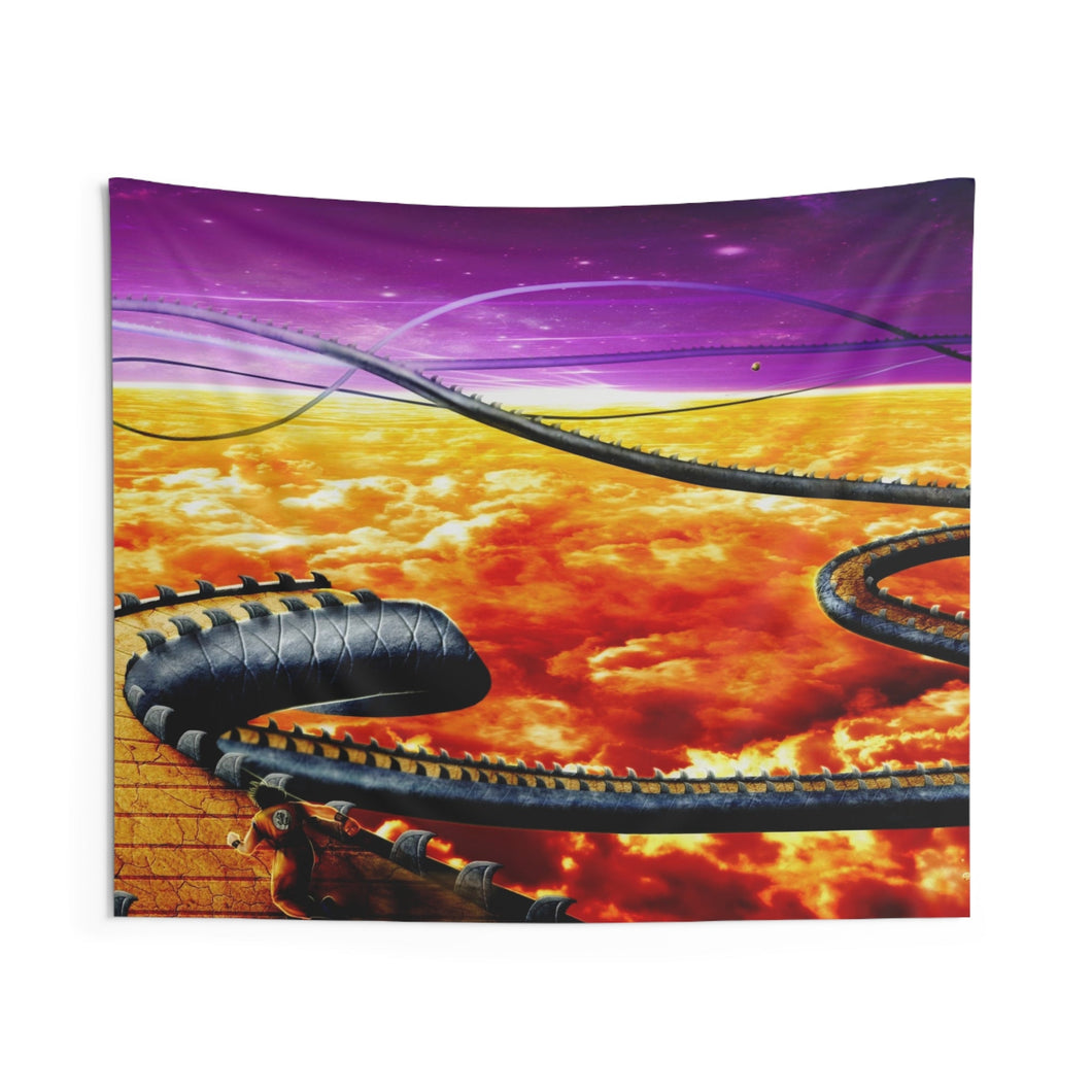 The path to Kaio's planet Indoor Wall Tapestry