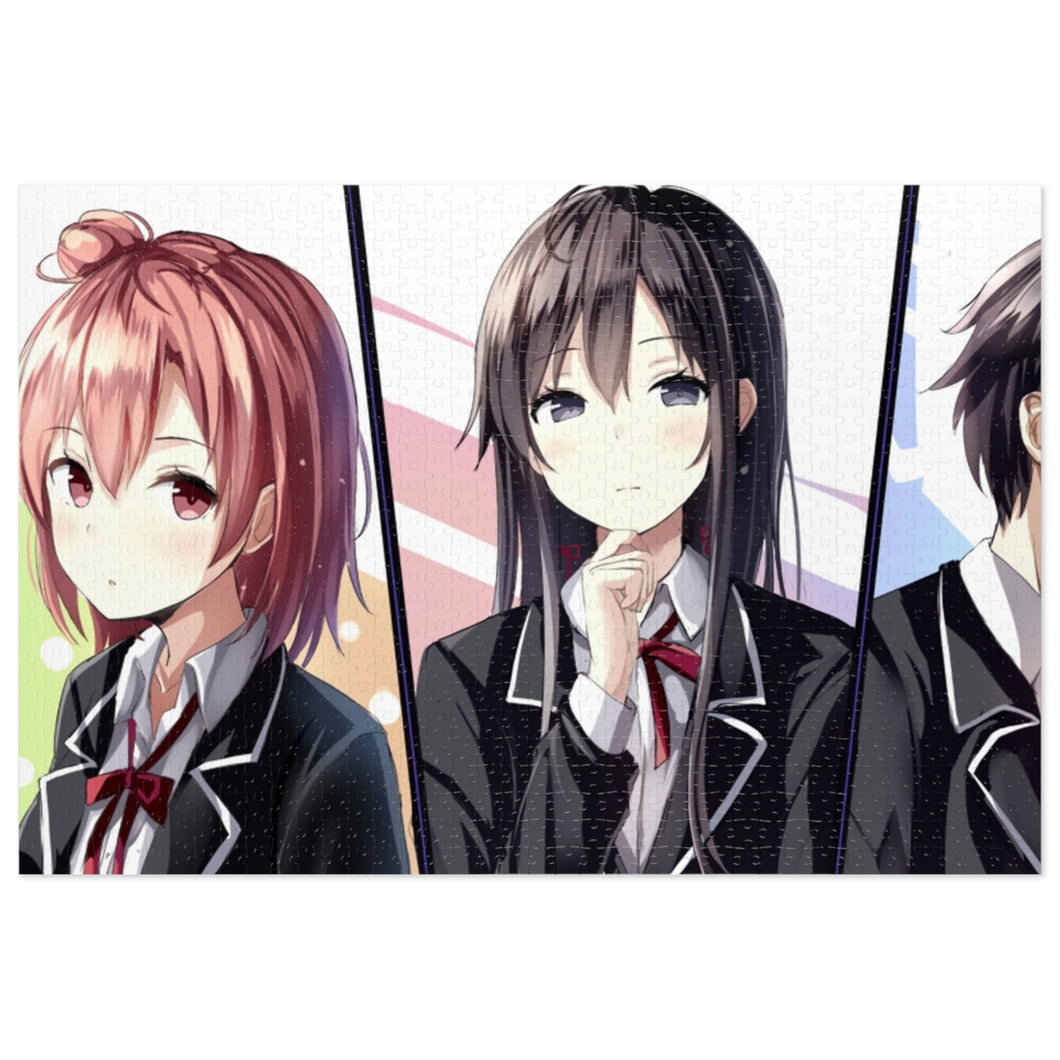 My Teen Romantic Comedy SNAFU Hachiman Hikigaya, Yukino Yukinoshita, Yui Yuigahama Jigsaw Puzzle