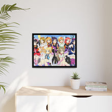 Load image into Gallery viewer, Love Live! U&#39;s Members Canvas Framed Art Print
