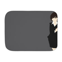 Load image into Gallery viewer, Akane Tsunemori Minimalist Sherpa Blanket
