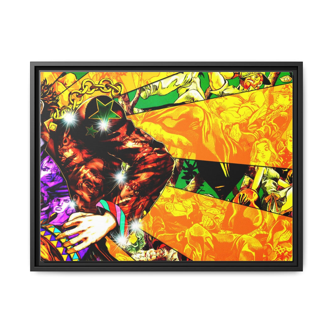 Anime Jojo's Bizarre Adventure Canvas Framed Art Print