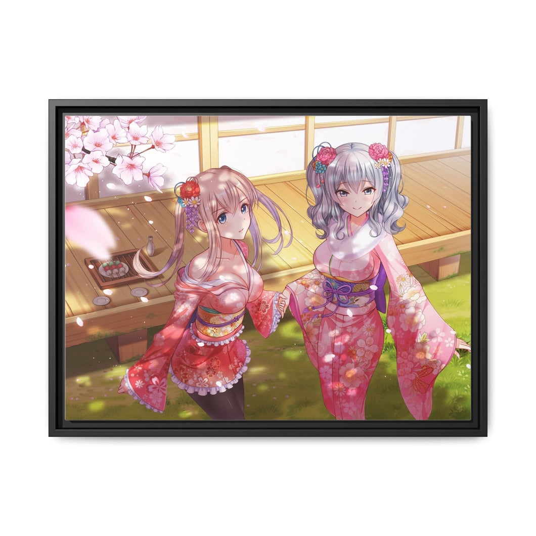 Anime Kantai Collection Canvas Framed Art Print