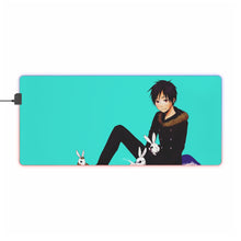 Load image into Gallery viewer, Durarara!! Izaya Orihara RGB LED Mouse Pad (Desk Mat)
