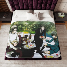 Load image into Gallery viewer, Black Butler Sherpa Blanket
