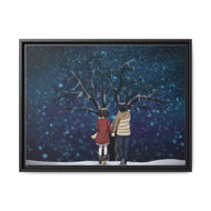 Anime ERASED Canvas Framed Art Print