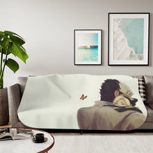 Load image into Gallery viewer, Jotaro Kujo and Jolyne Cujoh Sherpa Blanket
