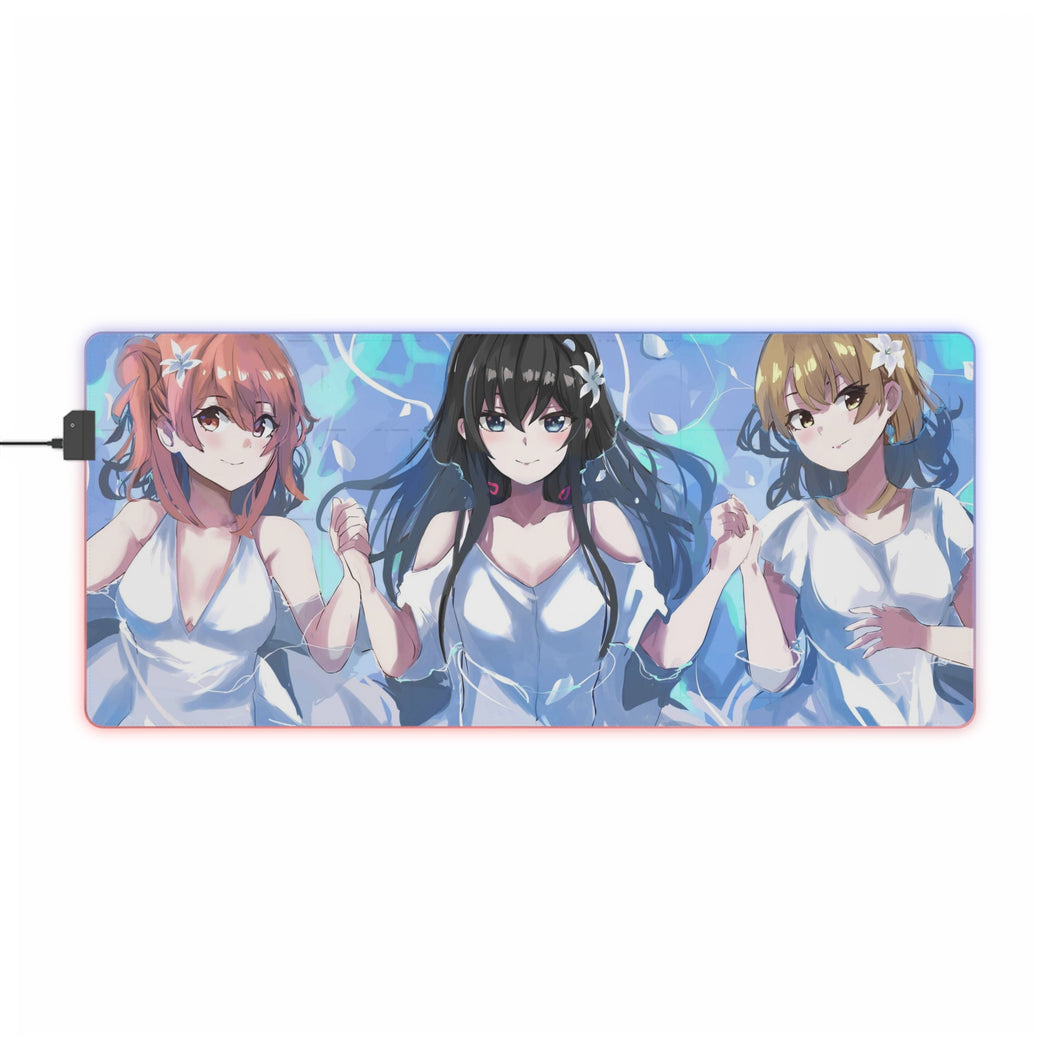 My Teen Romantic Comedy SNAFU Yukino Yukinoshita, Yui Yuigahama RGB LED Mouse Pad (Desk Mat)