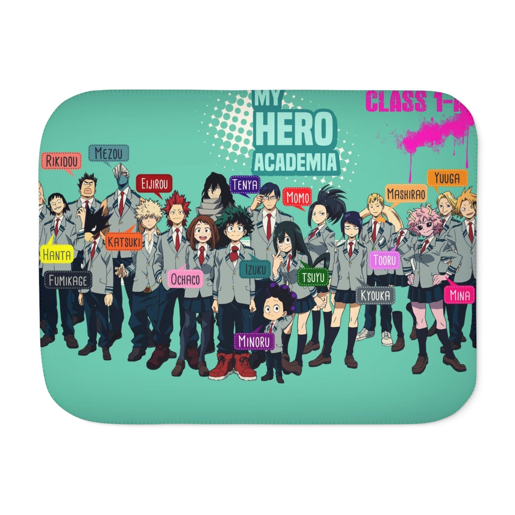 My Hero Academia Izuku Midoriya, Katsuki Bakugou, Shouta Aizawa, Tsuyu Asui Sherpa Blanket