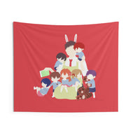 Monthly Girls' Nozaki-kun Mikoto Mikoshiba, Chiyo Sakura, Yuzuki Seo, Umetarou Nozaki, Yuu Kashima Indoor Wall Tapestry