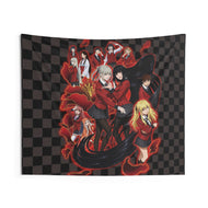Kakegurui Yumeko Jabami, Mary Saotome, Midari Ikishima, Kirari Momobami, Yumemi Yumemite Indoor Wall Tapestry