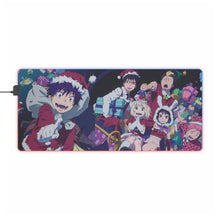 Load image into Gallery viewer, Blue Exorcist RGB LED Mouse Pad (Desk Mat)

