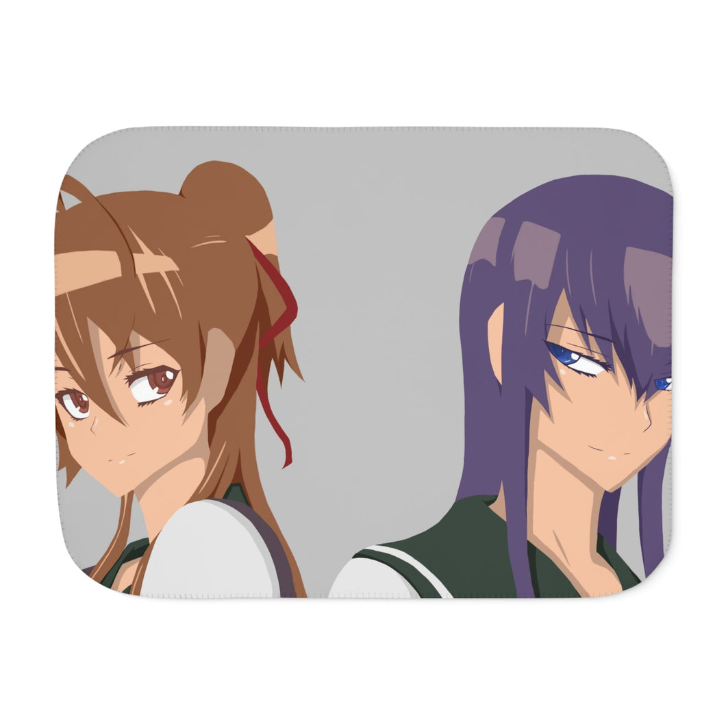 Highschool Of The Dead Sherpa Blanket